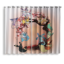 Eevee Pokemon Evolution Cherry Blossom Window Curtain