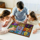 Eevee Pokemon Stained Glass Jigsaw Puzzle
