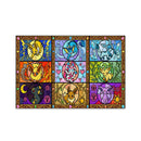 Eevee Pokemon Stained Glass Jigsaw Puzzle