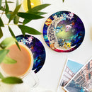 Eevee Evolution Pokemon Love You To The Moon Galaxy Ceramic Decor Coaster - Gift Idea