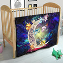 Eevee Evolution Pokemon Love You To The Moon Galaxy Quilt Blanket Nearkii