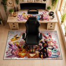Eevee Evolutions Pokemon Watercolor Desk Mat