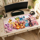 Eevee Evolutions Pokemon Watercolor Desk Mat
