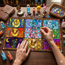 Eevee Pokemon Stained Glass Jigsaw Puzzle