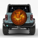 Eevee Pokemon Stained Glass Jeep Car Spare Tire Cover