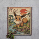 Eevee Pokemon Japan Style Woven Throw Blanket