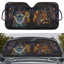Eevee Vaporeon Jolteon Flareon Pokemon Car Auto Sunshades