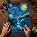 Glaceon Starry Night Jigsaw Puzzle