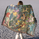 Eeveelutions Pokemon Japan Style Woven Throw Blanket