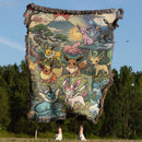 Eeveelutions Pokemon Japan Style Woven Throw Blanket