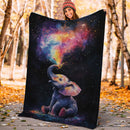 Elepahnt Magic Watercolor Star Night Premium Blanket