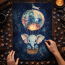 Elephant Balloon Watercolor Jigsaw Puzzle