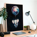 Elephant Galaxy Balloon Adventure - Living Room - Canvas Wall Art - Print - Wall Decor