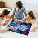 Elsa In Frozen Stained Glass Jigsaw Puzzle