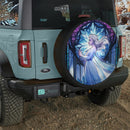 Elsa in Frozen Stained Glass Car Spare Tire Cover