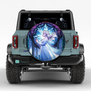 Elsa in Frozen Stained Glass Car Spare Tire Cover