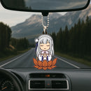 Emilia Re Zero Meditating Anime Custom Car Ornament Car Accessories Decoration