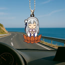 Emilia Re Zero Meditating Anime Custom Car Ornament Car Accessories Decoration