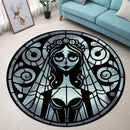 Sally Corpse Bride B&W Round Rug