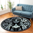 Sally Corpse Bride B&W Round Rug