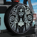 Emily Corpse Bride B&W Stained Glass Jeep Car Spare Tire Cover