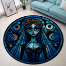 Sally Corpse Bride Stained Glass Round Rug