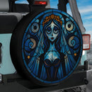 Emily Corpse Bride Stained Glass Jeep Car Spare Tire Cover