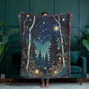 Enchanted Forest Woven Throw Blanket