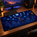 Enchanted Moon Night Deer Desk Mat