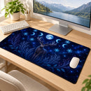 Enchanted Moon Night Deer Desk Mat