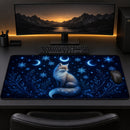 Enchanted Moon Night Fox Desk Mat