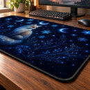 Enchanted Moon Night Fox Desk Mat