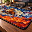 Entei Fire Pokemon Starry Night Desk Mat