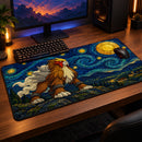 Entei Pokemon Starry Night Desk Mat