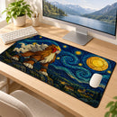 Entei Pokemon Starry Night Desk Mat