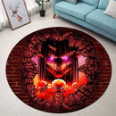 Eren Attack On Titans Founding Titan Break Wall Anime Round Rug