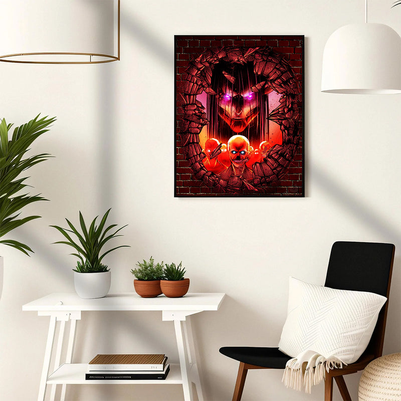 Eren Attack On Titans Founding Titan Break - Living Room - Canvas Wall Art - Print - Wall Decor