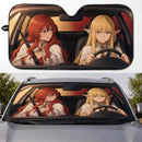 Eris Boreas Greyrat x Elinalise Dragonroad Mushoku Tensei Jobless Reincarnation Car Auto Sunshades