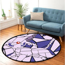 Espeon Pokemon Eevee Evolution Stained Glass Round Rug