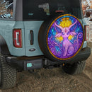 Espeon Pokemon Stained Glass Jeep Car Spare Tire Cover