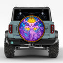 Espeon Pokemon Stained Glass Jeep Car Spare Tire Cover