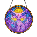 Espeon Pokemon Stained Glass Suncatcher