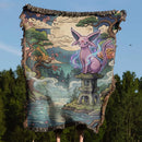 Espeon Pokemon Woven Throw Blanket