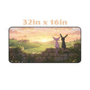 Espeon and Umbreon Pokemon Sunset Desk Mat