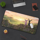 Espeon and Umbreon Pokemon Sunset Desk Mat