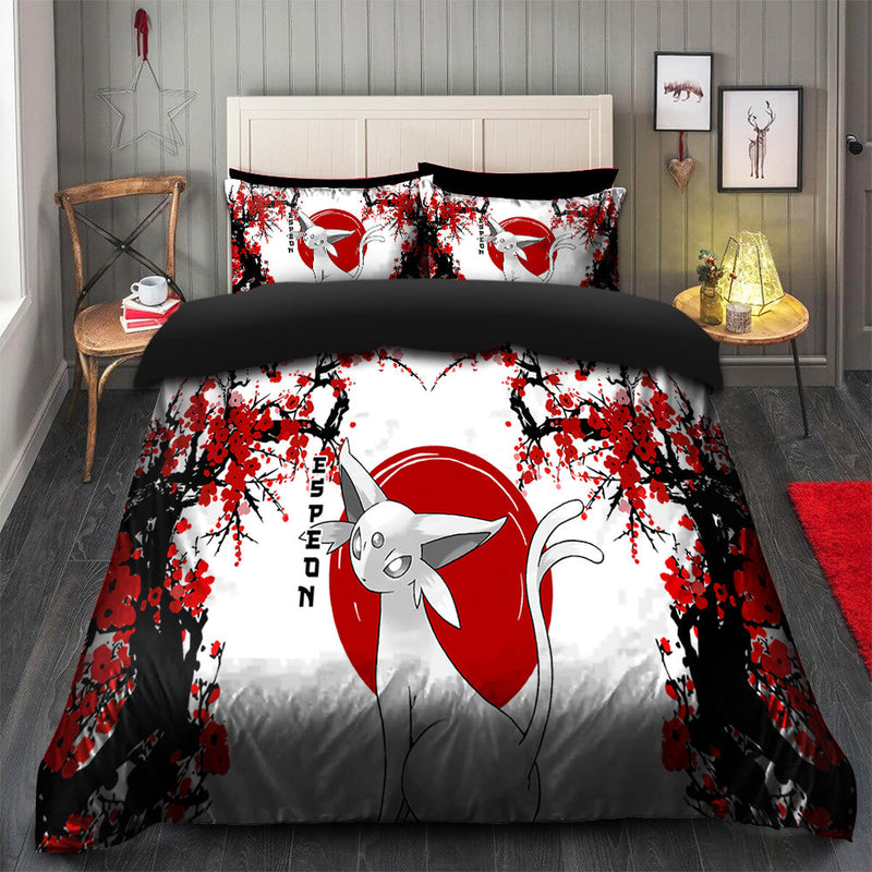 Espeon Pokemon Japan Style Bedding Set Duvet Cover And 2 Pillowcases