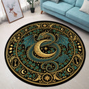 Ethereal Lunar Dragon Carpet Round Rug