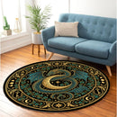 Ethereal Lunar Dragon Carpet Round Rug