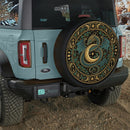 Ethereal Lunar Dragon Car Spare Tire Cover With Camera Hole