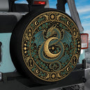 Ethereal Lunar Dragon Car Spare Tire Cover With Camera Hole